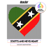 SKN HEART PATTERN - Colorblock Instructions